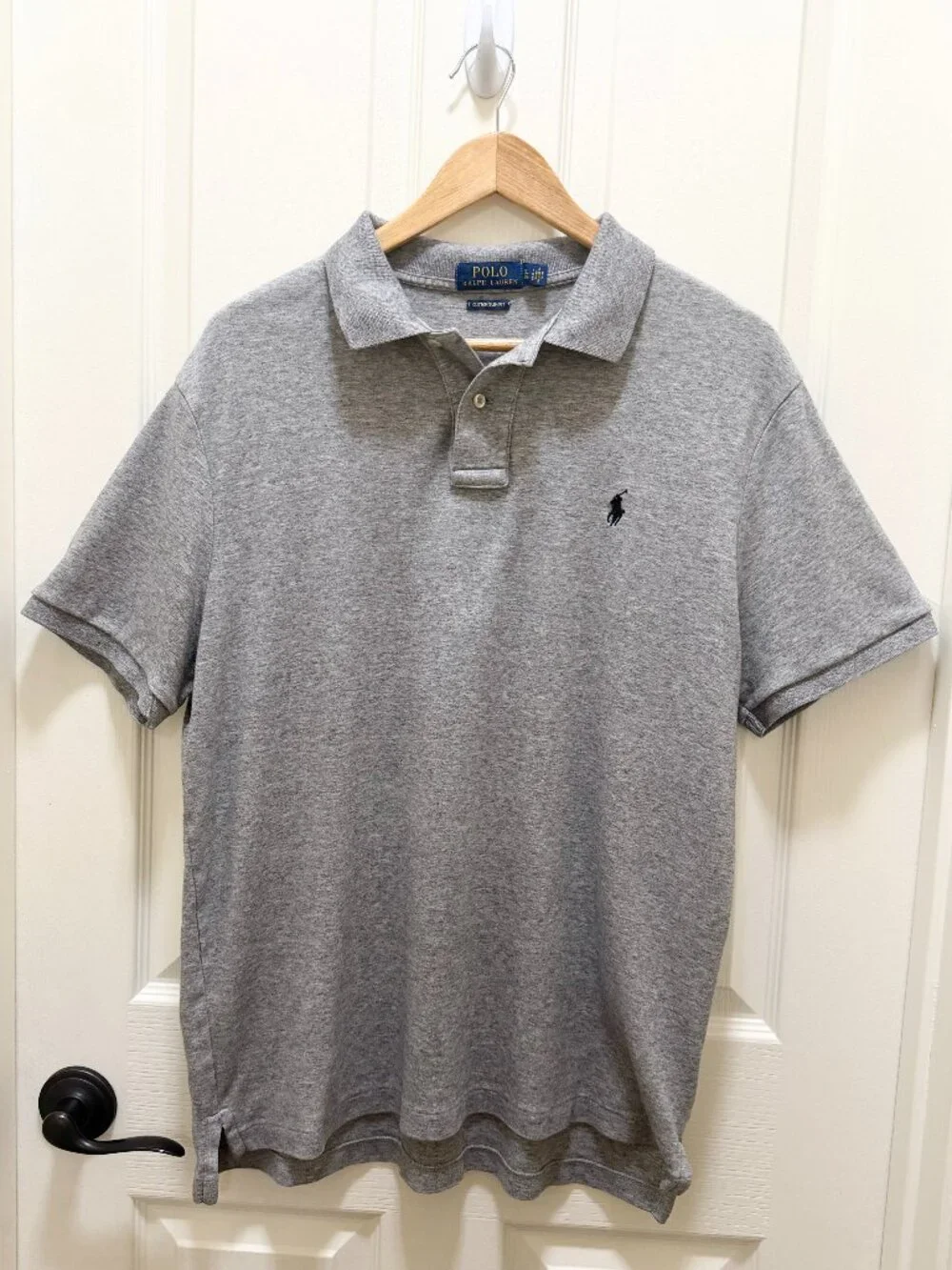 Polo Ralph Lauren Men's CottonCustom Fit Polo Shirt Size XL  Grey Casual